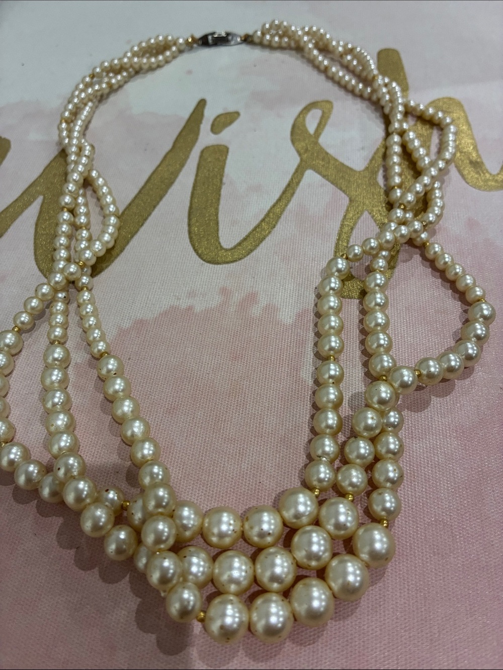 Classic Cream Pearl Multi-Strand Necklace